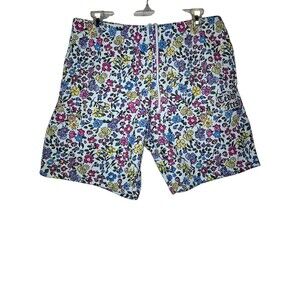 Teddy Fresh Shorts Mens Floral Heavy Cotton Embroidered Logo Casual Men Medium